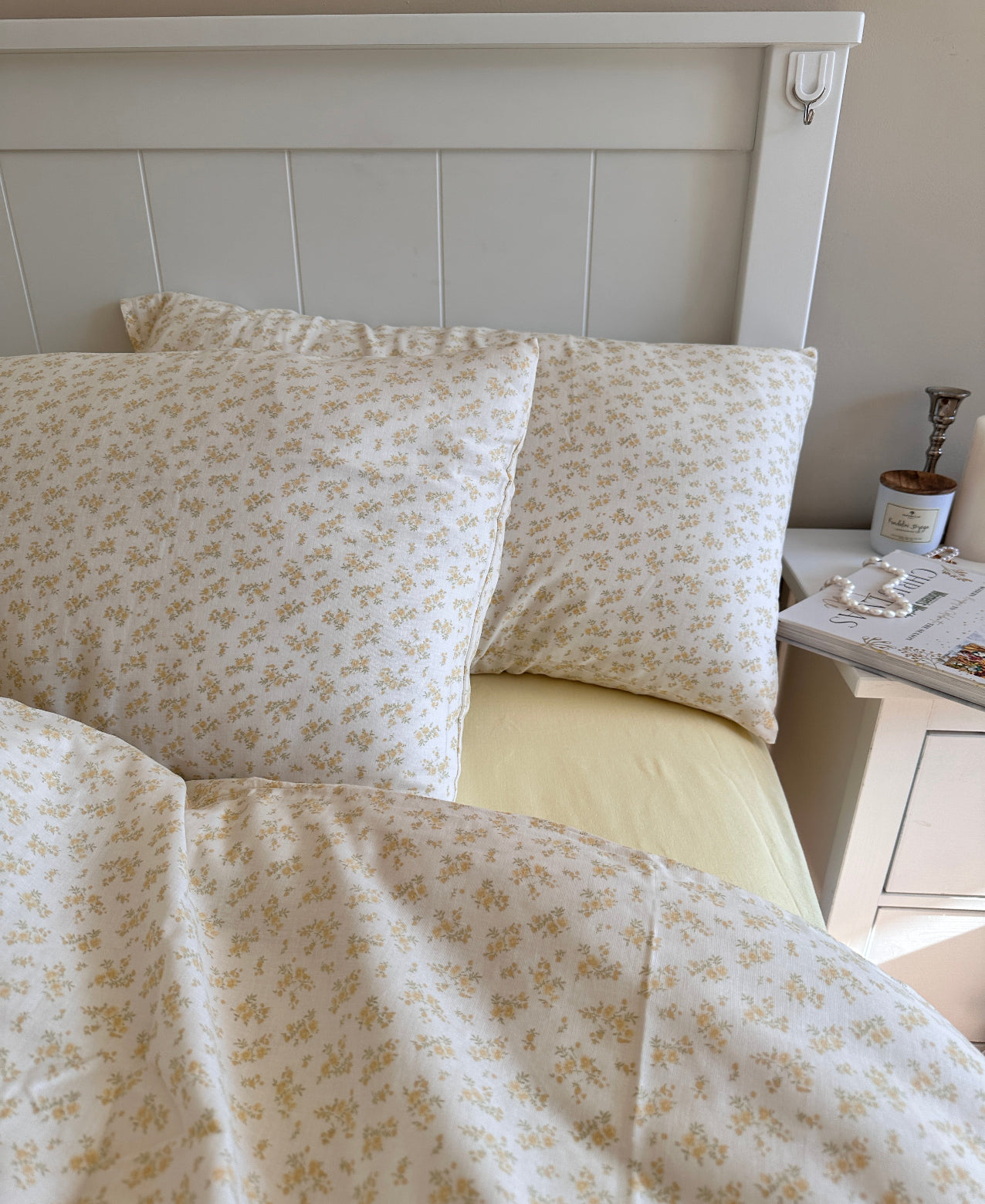Daisy Delight Cotton Muslin Duvet Cover set