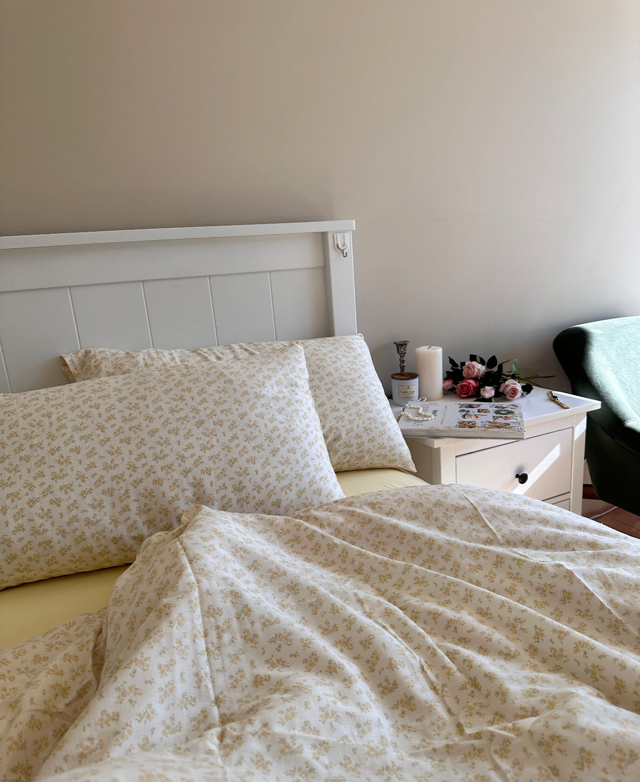 Daisy Delight Cotton Muslin Duvet Cover set