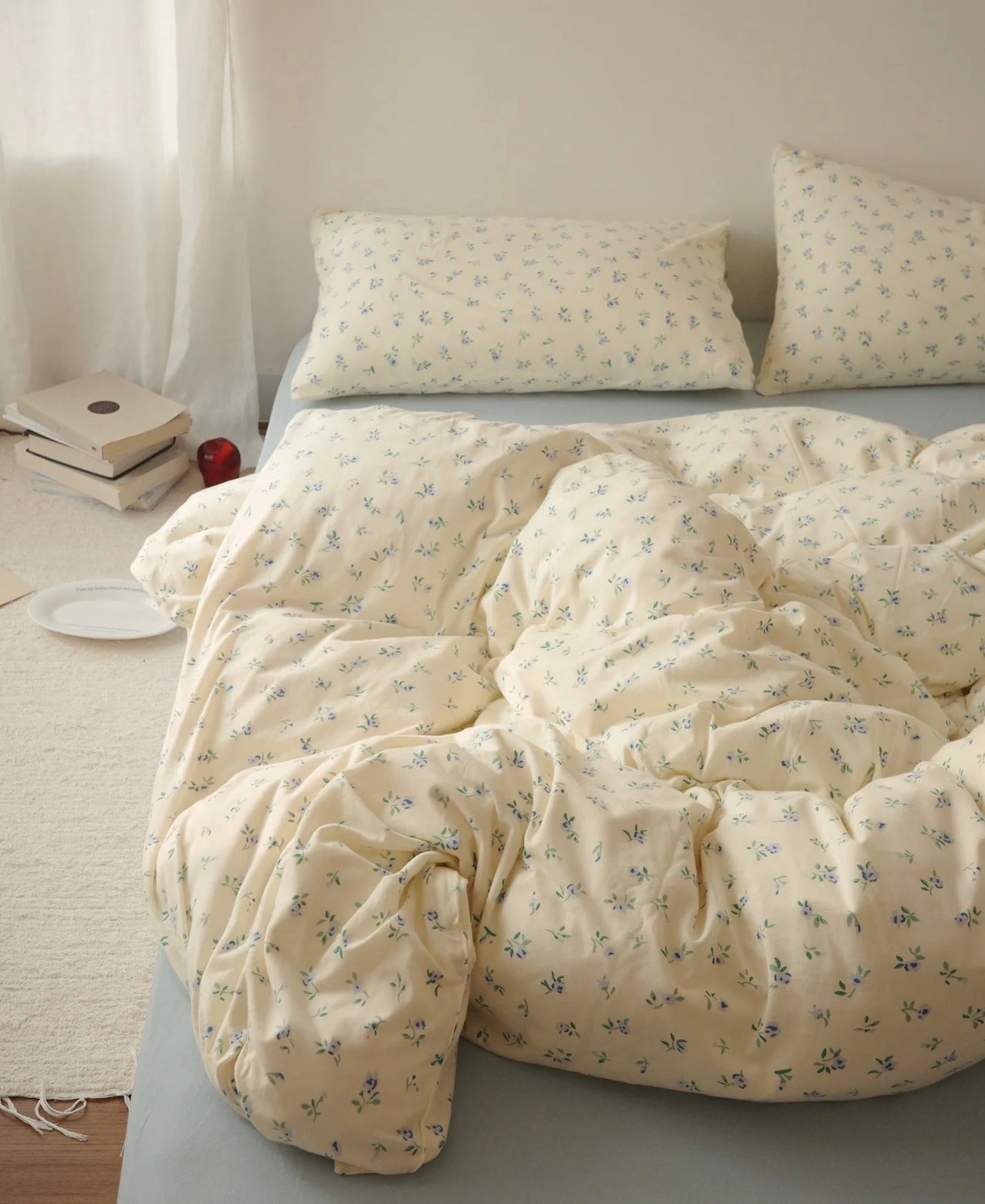 Baby Blue Duvet Cover Set
